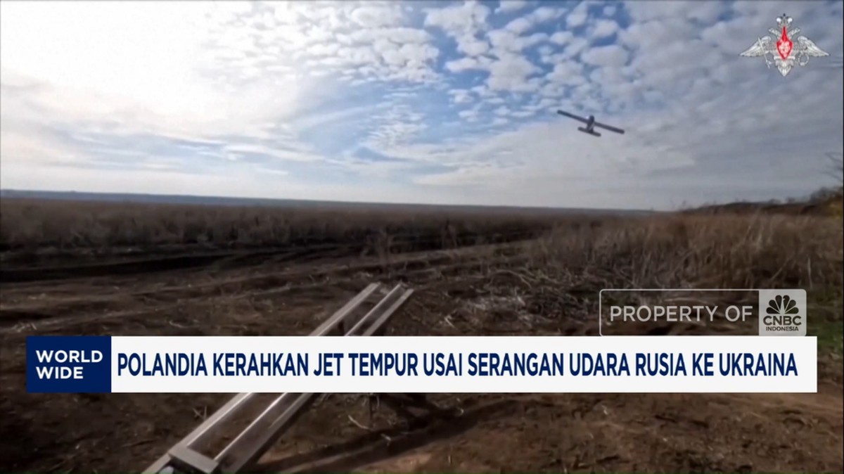Video: Polandia Kerahkan Jet Tempur Usai Serangan Rusia