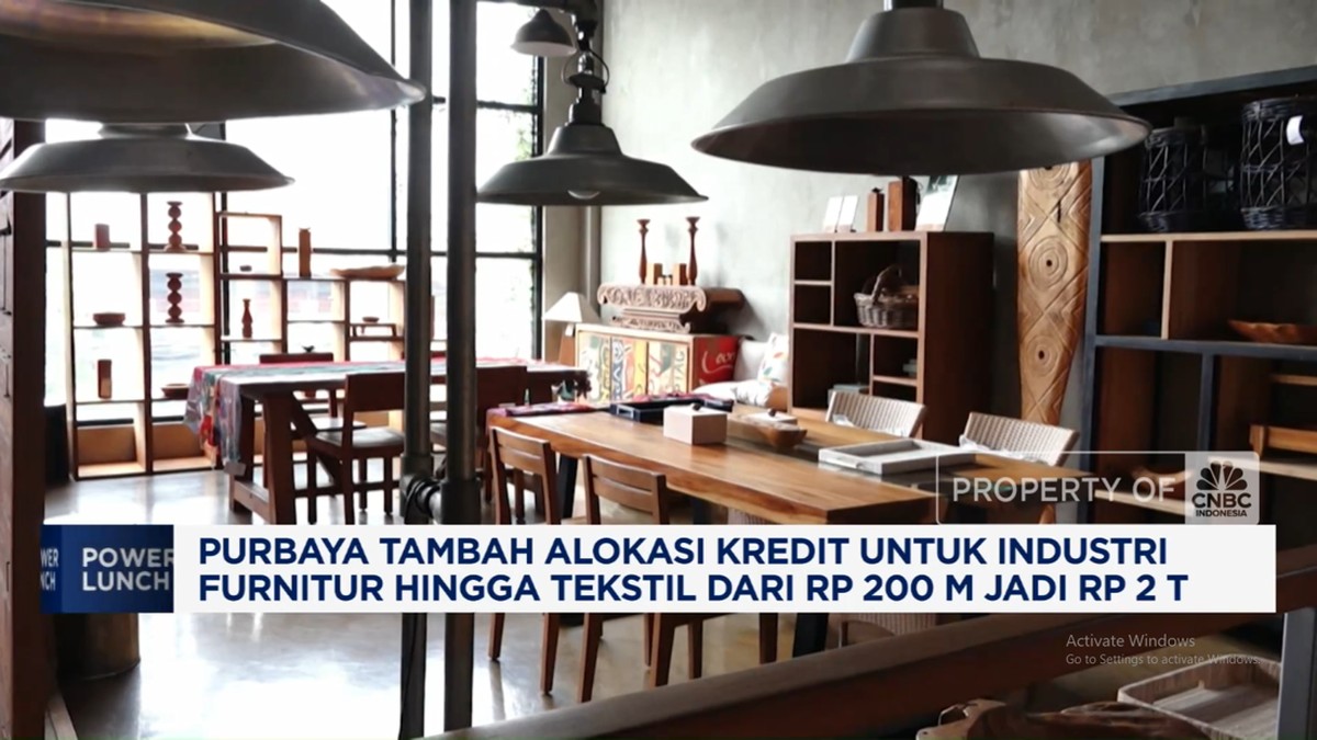 Video: Purbaya Tambah Alokasi Kredit Industri Furnitur Hingga Tekstil
