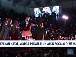 Video: Rayakan Natal, Warga Padati Alun-Alun Zocalo di Meksiko