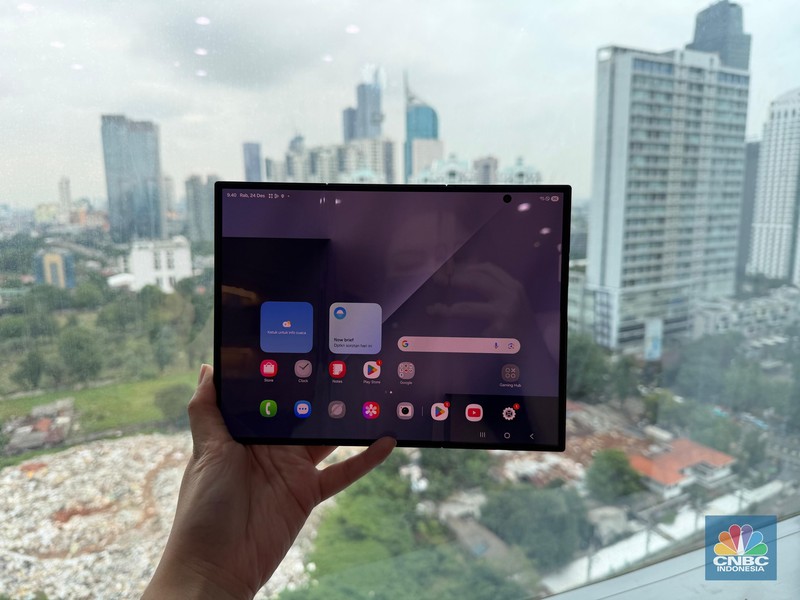 Samsung Galaxy Z TriFold. (CNBC Indonesia/Novina Putri Bestari)