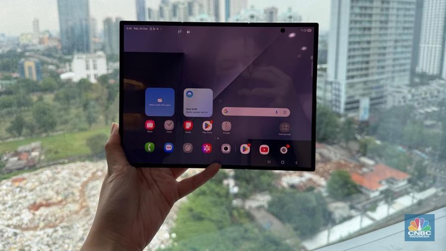 Samsung Galaxy Z TriFold. (CNBC Indonesia/Novina Putri Bestari)
