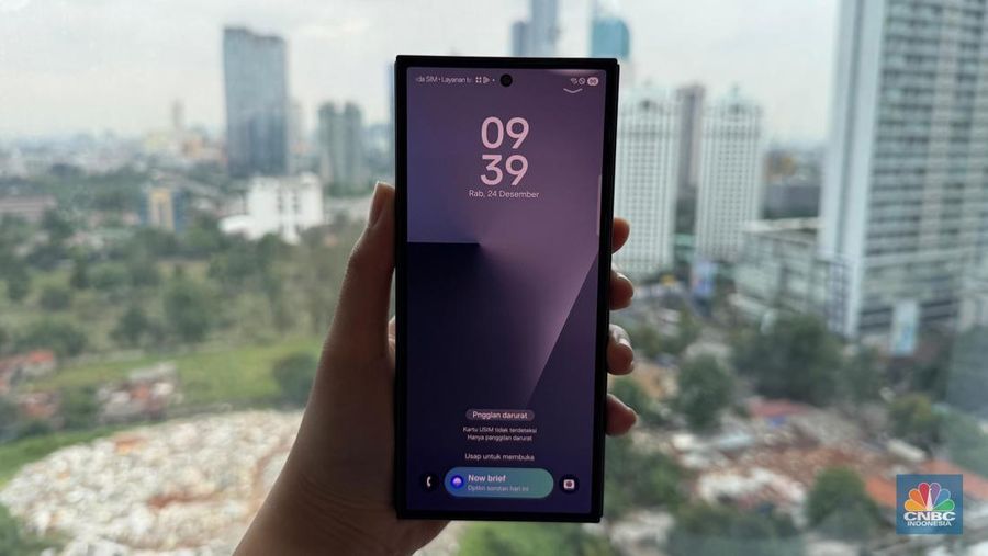 Samsung Galaxy Z TriFold. (CNBC Indonesia/Novina Putri Bestari)