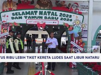 Video: 600.000 Lebih Tiket Kereta Ludes Saat Libur Nataru