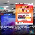 Diskon Akhir Tahun di Transmart! TV LED Layar Lebar Banting Harga