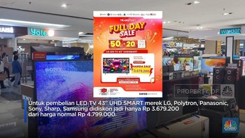 Diskon Akhir Tahun di Transmart! TV LED Layar Lebar Banting Harga
