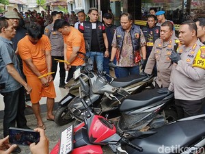 Polisi Tangkap 2 Satpam Perusahaan di Lampung yang Jadi Penadah Motor Curian
