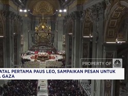Misa Natal Pertama Paus Leo, Sampaikan Pesan Untuk Warga Gaza