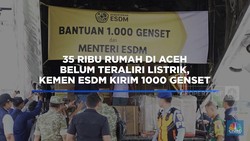 35 Ribu Rumah di Aceh Gelap, Pemerintah Kirim 1000 Genset