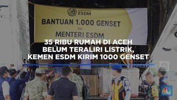 35 Ribu Rumah di Aceh Gelap, Pemerintah Kirim 1000 Genset