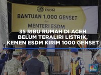 35 Ribu Rumah di Aceh Gelap, Pemerintah Kirim 1000 Genset