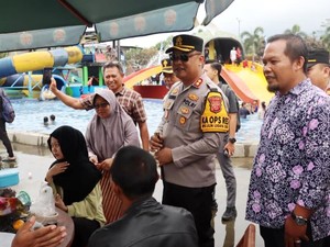 Libur Nataru, Kapolres Ciamis Pantau Langsung Lokasi Wisata