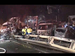 Ngerinya Tabrakan Beruntun di Tokyo: Api Berkobar, 57 Mobil Numpuk