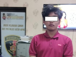 Penampakan Suami Tersangka Pukuli Istri di Depok, Tangan Diikat Cable Ties