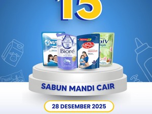 Cuma di Transmart Full Day Sale, Beli Sabun Mandi Cair Diskon Gede-gedean