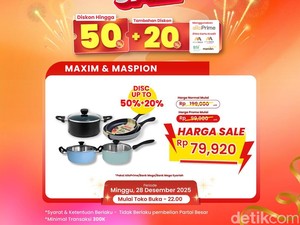 Alat Masak Diobral Murah di Transmart Full Day Sale, Serbu!