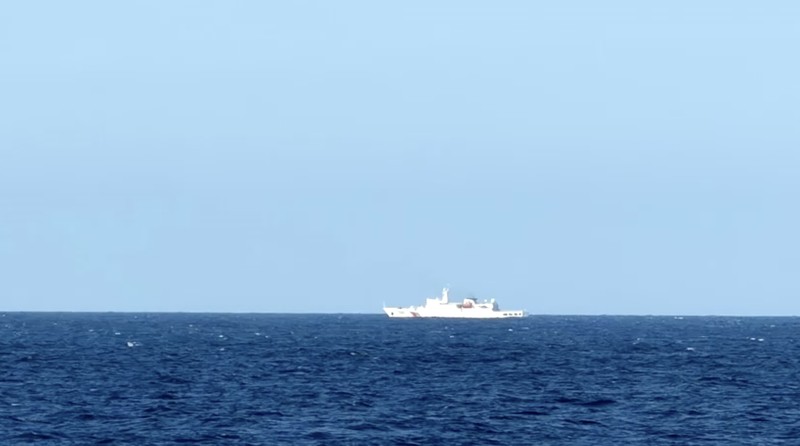 A ship fires a weapon during drills east of Taiwan, in this screenshot from a video released by the Eastern Theatre Command of China's People's Liberation Army (PLA) on December 29, 2025. Eastern Theatre Command/Handout via REUTERS  ATTENTION EDITORS - THIS IMAGE WAS PROVIDED BY A THIRD PARTY. MANDATORY CREDIT. NO RESALES. NO ARCHIVES.     TPX IMAGES OF THE DAY