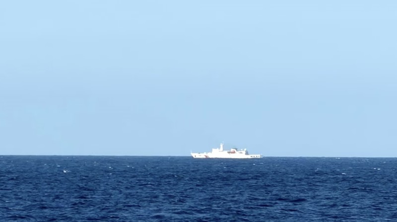 A ship fires a weapon during drills east of Taiwan, in this screenshot from a video released by the Eastern Theatre Command of China's People's Liberation Army (PLA) on December 29, 2025. Eastern Theatre Command/Handout via REUTERS  ATTENTION EDITORS - THIS IMAGE WAS PROVIDED BY A THIRD PARTY. MANDATORY CREDIT. NO RESALES. NO ARCHIVES.     TPX IMAGES OF THE DAY