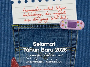 27 Gambar Ucapan Tahun Baru 2026 Terbaru yang Kreatif-Menarik, Yuk Bagikan!