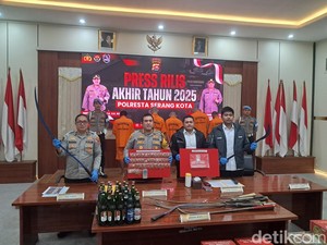 Polresta Serang Kota Tangani 386 Kasus Kriminal-82 Narkotika Selama 2025