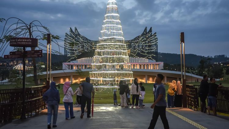 Potret IKN Diserbu Wisatawan Selama Libur Nataru