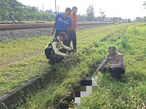 Pria Misterius Tewas Tertabrak KA Harina di Kuwaron Grobogan