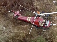 Dua Helikopter Tabrakan di Udara dan Jatuh Terbakar, Pilot Tewas