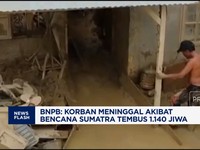 Video: BNPB Catat Korban Meninggal Bencana Sumatra Tembus 1.140 Jiwa