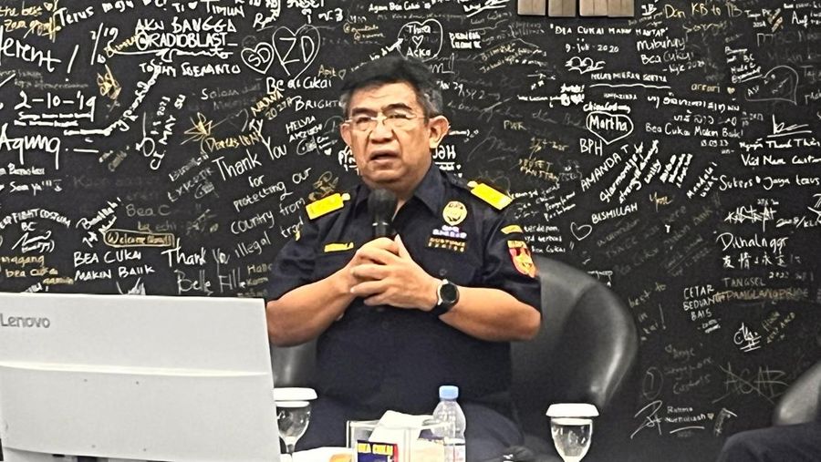 Direktur Komunikasi dan Bimbingan Pengguna Jasa Bea Cukai, Nirwala Dwi Heryanto. (CNBC Indonesia/Hadijah Alaydrus)