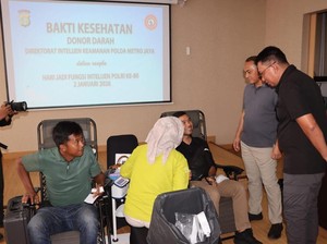 Ditintelkam Polda Metro Peringati Hari Jadi Ke-80 dengan Donor Darah