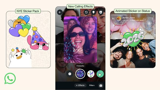 4 Fitur WhatsApp Terbaru Khusus Buat Rayakan Tahun Baru 2026