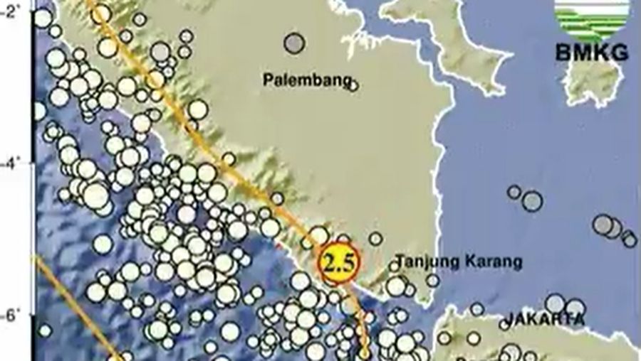 Gempa Lampung. (Dok BMKG)