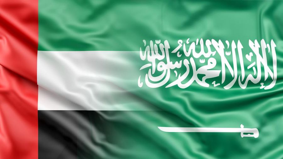 Kolase bendera Uni Emirate Arab dan Arab Saudi. (Dok. Freepik)