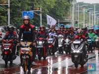 Tren Baru! Buruh Demo Konvoi Naik Motor, Said Iqbal Ungkap Alasannya