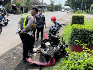 Bus Tabrak Motor di Rejoso Pasuruan, Pengendara Tewas Mengenaskan