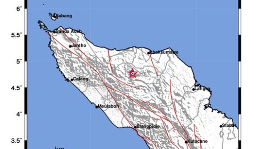 Gempa Aceh. (BMKG)
