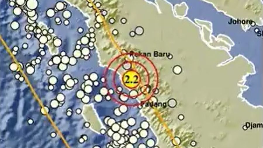 Gempa Agam. (BMKG)