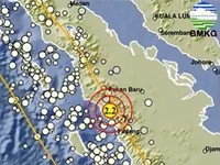 Gempa Guncang Agam Sumbar, M 2,2