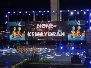 Malam Tahun Baru di Lapangan Banteng Diwarnai Musik dan Aksi Sosial
