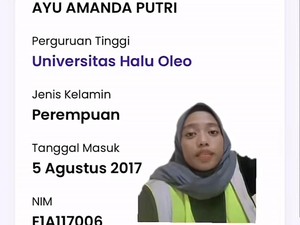 Nama Alumni UHO Kembali Pulih Usai Diganti Orang Lain di PDDikti Sejak 2022