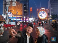 Begini Penampakan Jelang Malam Pergantian Tahun di Bundaran HI