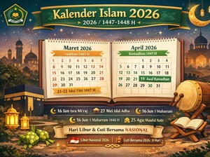 Kalender Islam 2026 Resmi Kemenag Lengkap Jadwal Ramadhan, Idul Fitri, Idul Adha