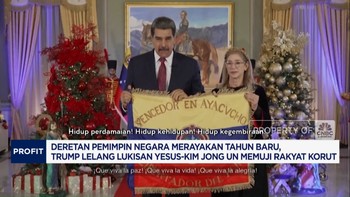 Video: Pemimpin Dunia Rayakan Tahun Baru,Trump Lelang Lukisan Yesus