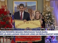 Video: Pemimpin Dunia Rayakan Tahun Baru,Trump Lelang Lukisan Yesus