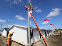 PLN Sambung Listrik Huntara & Fasum di Aceh Tamiang