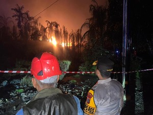 Video: Kebakaran Pipa Gas di Inhil Riau, Api Membumbung Tinggi