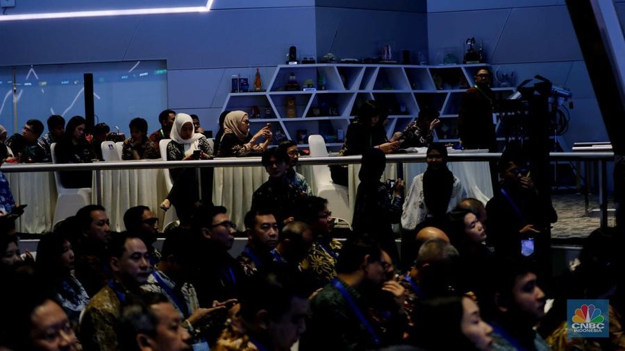 Pembukaan bursa saham di Bursa Efek Indonesia, Jumat (2/1/2026). (CNBC Indonesia/Tri Susilo)