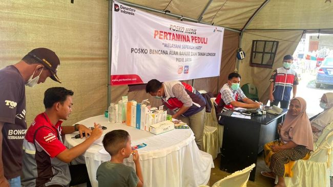 Posko Peduli Pertamina di Pidie Jaya Percepat Pemulihan Pascabencana