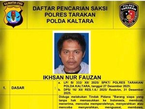 Polisi Sebar Tampang Pria DPO Saksi Pengeroyokan di Tarakan