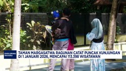 Video: Ragunan Catat Puncak Kunjungan 1 Januari, 113.398 Wisatawan
