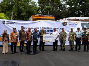 Bank Mandiri Gandeng Kemhan Bangun 5 Jembatan Bailey di Sumatera